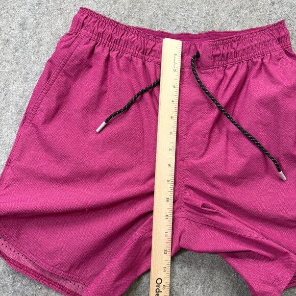 Legends Relay Shorts Men M Purple Nylon Stretch Performance Reflective Vented - Picture 14 of 15